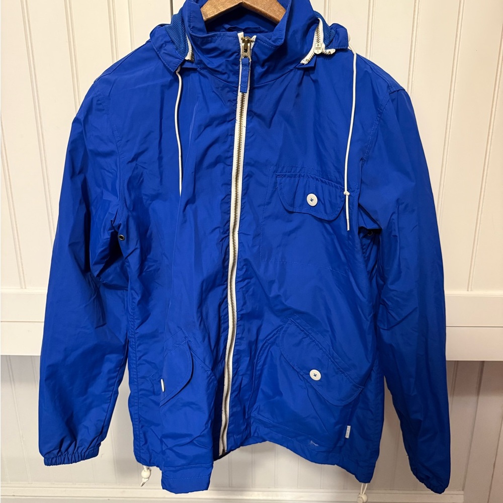 Penfield Blue Hooded Windbreaker
